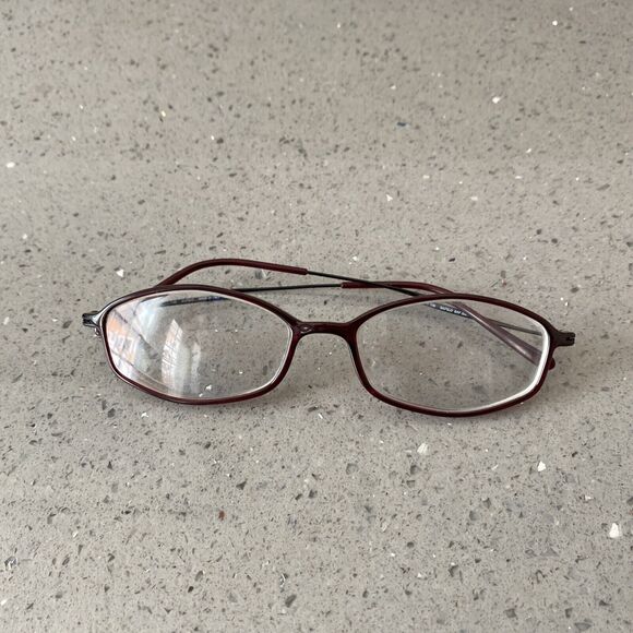 SAFILO SAF 5001 E13 47 15 135 Eyeglass Frames Made in Italy Red Brown - Picture 1 of 7